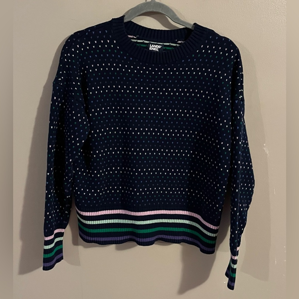 $8💙Bundled Lands' End Navy Crewneck Sweater